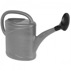 Plastic Watering Can 12lt Grey for Garden with Handle & Sprinkler Head MICPLAST - Watering Cans