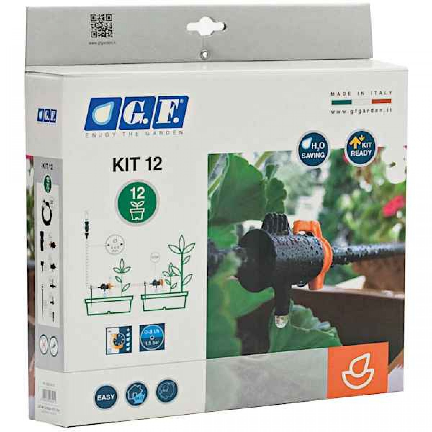 Drip Irrigation Balcony Set for 12 Pots-Planters by GF Drip Irrigation Balcony Set for 12 Pots-Planters by GF - Watering & Irrigation Kits & Sets