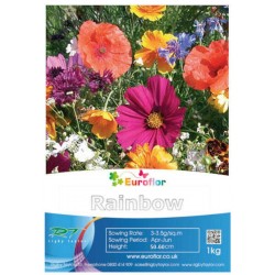 Σπόροι Μείγμα Rainbow Annuals 1kg για Αστικά Λιβάδια EUROFLOR