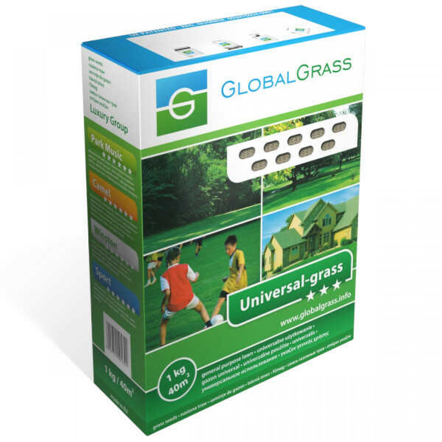 Γκαζόν Γενικής Χρήσης Universal Grass 1kg Μείγμα Σπόρων - Σπόροι Γκαζόν GLOBAL GRASS Γκαζόν Γενικής Χρήσης Universal Grass 1kg - Σπόροι Γκαζόν
