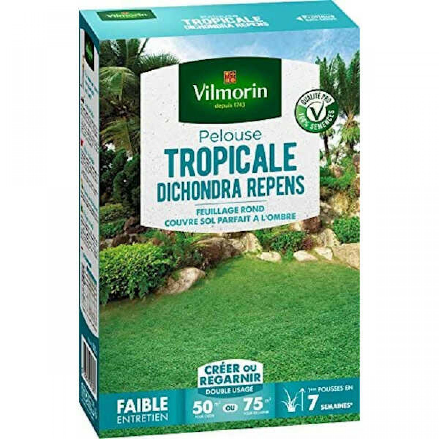 Dichondra Lawn (Dichondra repens) 0,5Kg Seeds - VILMORIN Turf Grass Seeds Dichondra Lawn (Dichondra repens) 0,5Kg Seeds - VILMORIN