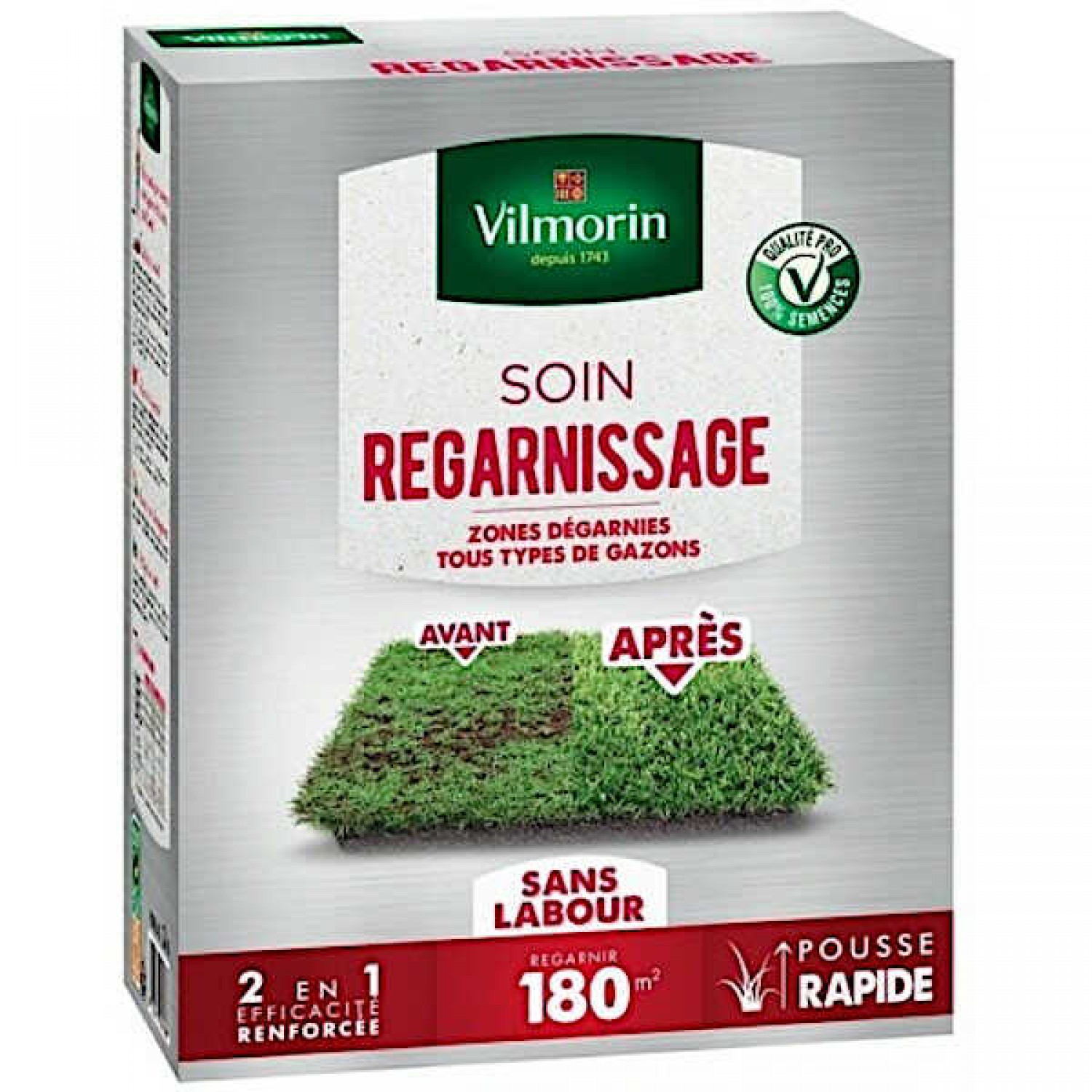 Universal Replenishing Lawn Grass 1kg Mixture Seeds - VILMORIN Turf Grass Seeds Universal Replenishing Lawn Grass 1kg Mixture Seeds - VILMORIN GRASS
