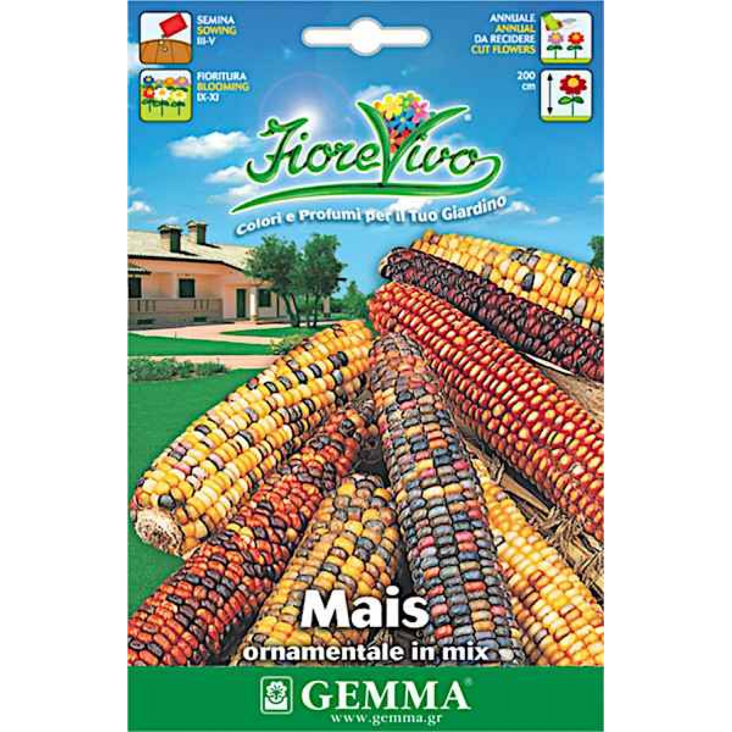 Ornamental Corn 4g Seeds Packet (Zea mays japonica) - Seed for Ornamental Corns Ornamental Corn 4g Seeds Packet (Zea mays japonica)