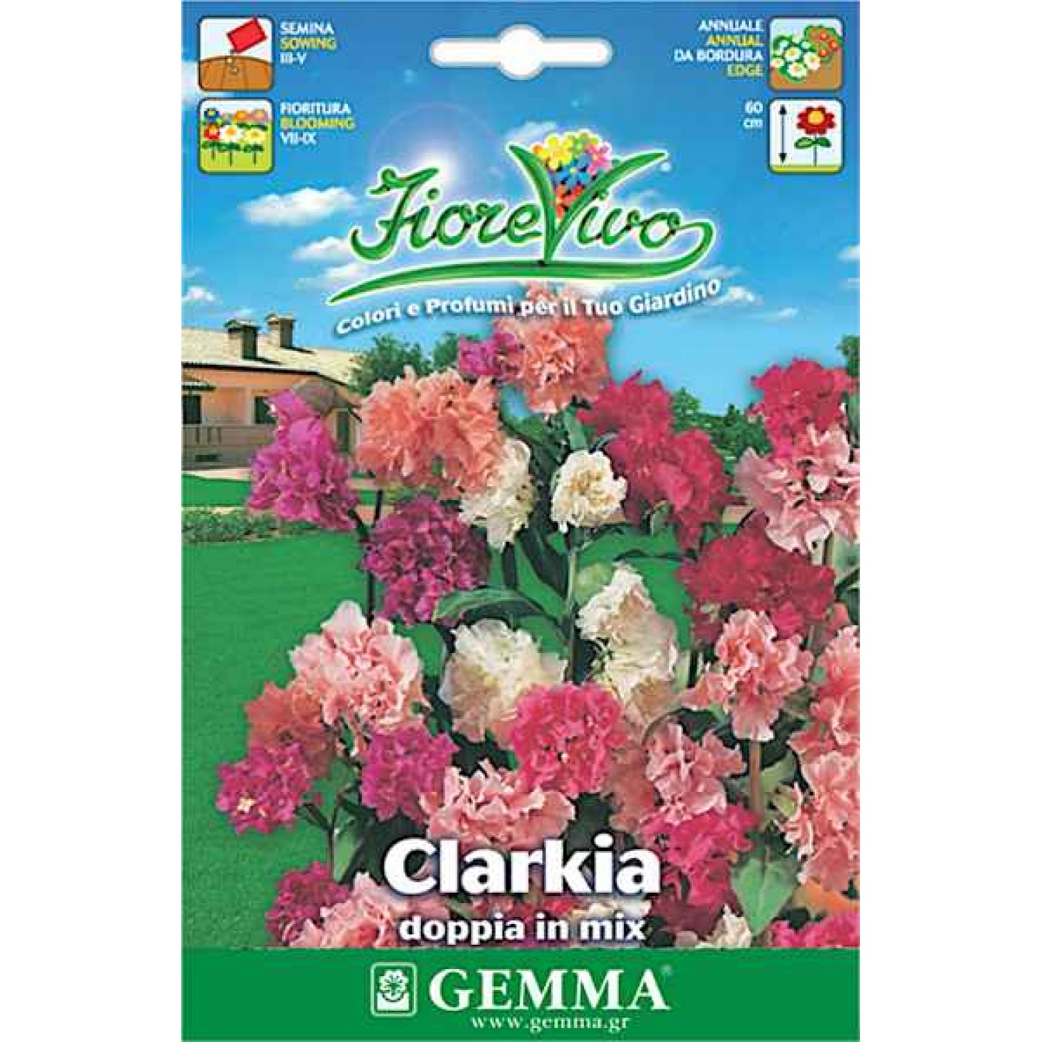 Κλάρκια Διπλή Μίγμα 1g Σπόροι Φάκελος (Clarkia elegans)