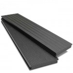 WPC Τάβλα Μασίφ 1,2x7,2x390cm Γκρι Σκούρο Πάτωμα - Περίφραξη | Κηπογεωργική