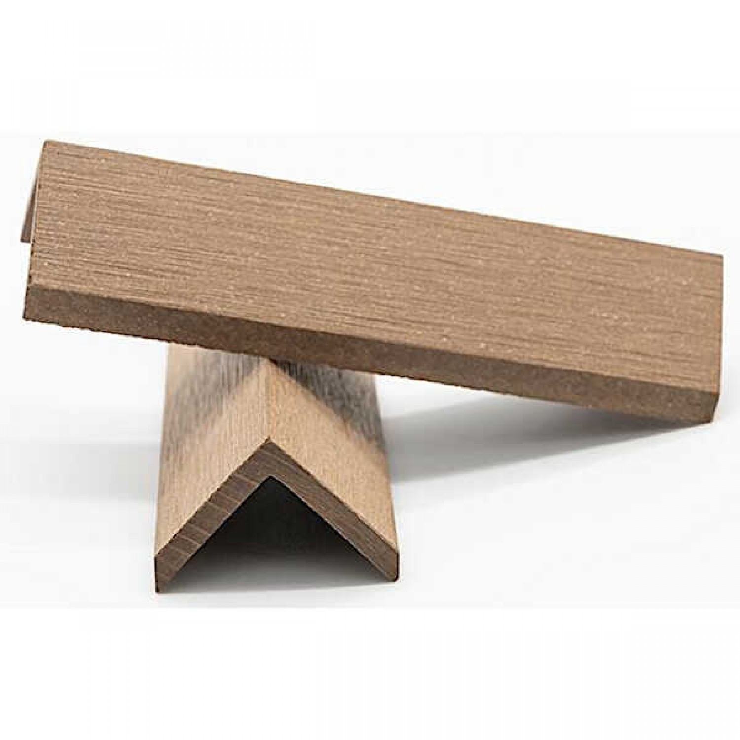 Decking Corner Edge Trim for WPC Board Deck 40 (4x4x360cm) - Deck Boards Corner Trims Decking Corner Trim for WPC Board Deck 40 (4x4x360cm)