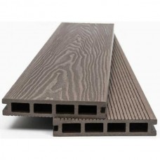 WPC Decking Board DARK BROWN 2.5x14.6x360cm 80110 Double Sided