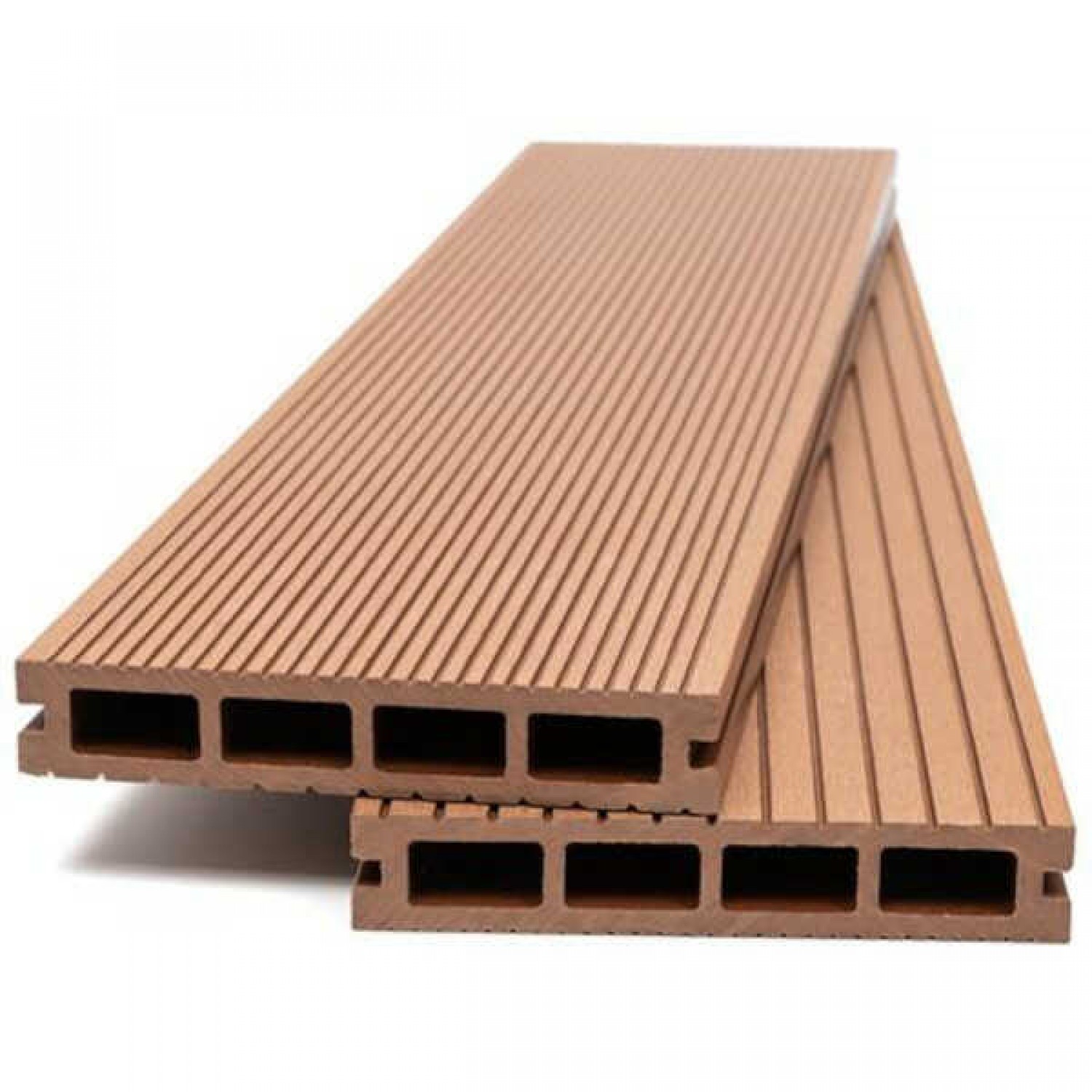 WPC Decking Board LIGHT BROWN 2.5x14.5x360cm Double Sided