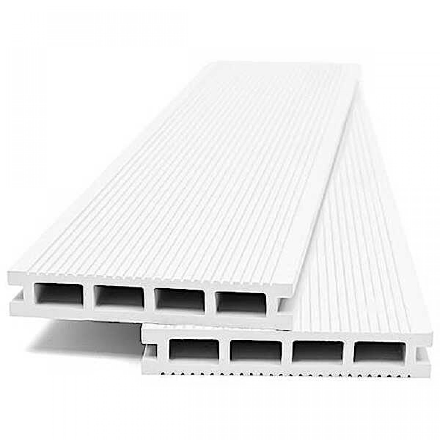 WPC Decking Board WHITE 2.3x14x360cm Double Sided