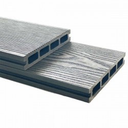 Σανίδα Πατώματος WPC 3D 2 Όψεων 2,5x15x360cm Γκρι Ανοιχτό - Τάβλες & Σανίδες Deck