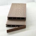 3D WPC Decking Board 2.5x15x360cm Brown - Boards for Deck