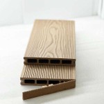 3D WPC Decking Board 2.5x15x360cm Light Brown - Boards for Deck