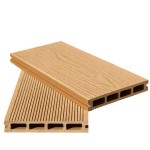 3D WPC Decking Board 2.5x15x360cm Light Brown - Boards for Deck