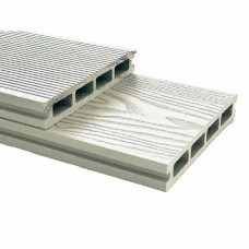 3D WPC Decking Board 2.5x15x360cm White Beige - Boards for Deck