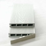 3D WPC Decking Board 2.5x15x360cm White Beige - Boards for Deck