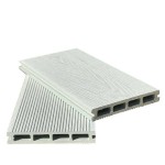 3D WPC Decking Board 2.5x15x360cm White Beige - Boards for Deck