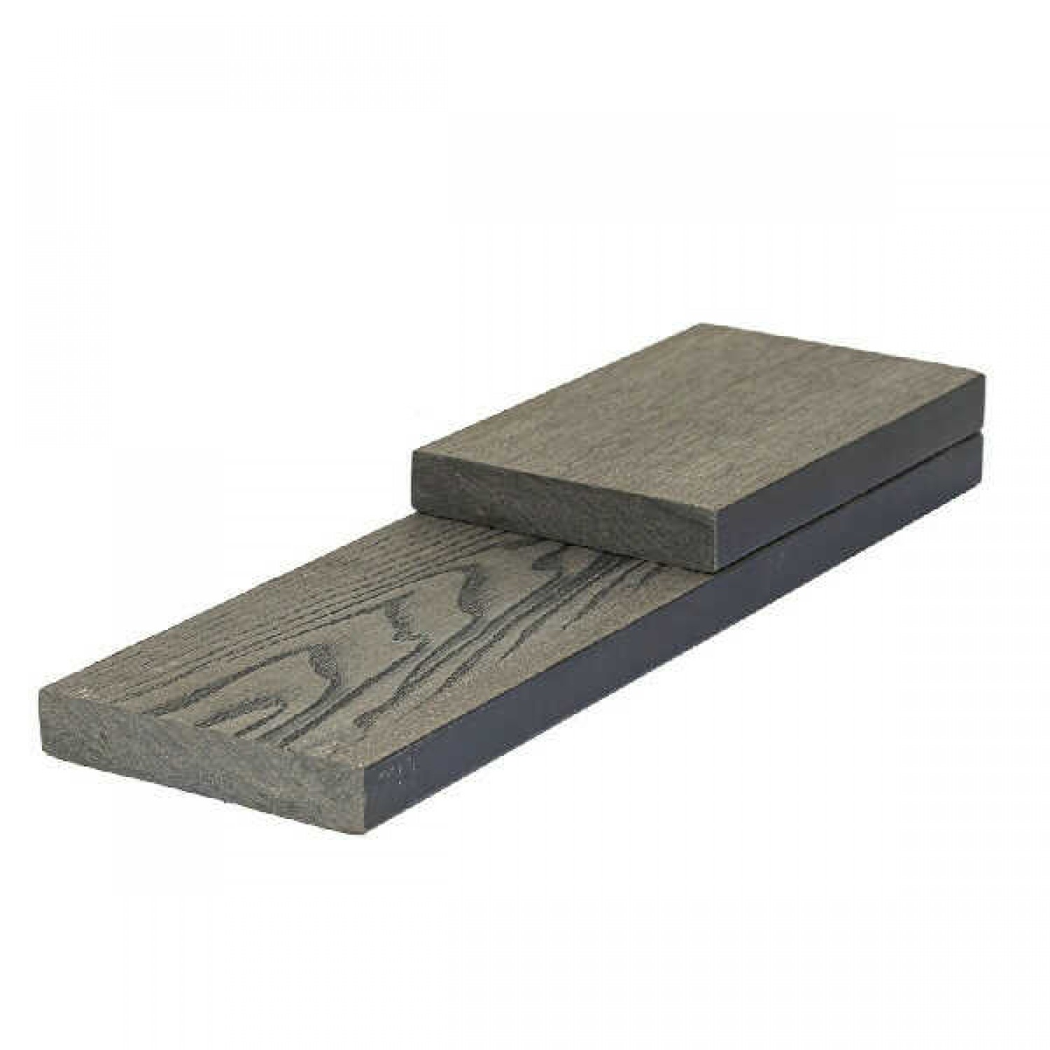 3D WPC Solid End Cover Board 1.7x9x360cm Light Grey - Boards for Deck