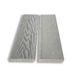 3D WPC Solid End Cover Board 1.7x9x360cm Light Grey - Boards for Deck