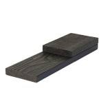 Τάβλα Πατώματος Μασίφ WPC 2 Όψεων 1,7x9x360cm Γκρι Σκούρο - Τάβλες & Σανίδες DECK για Κάλυψη Σόκορων