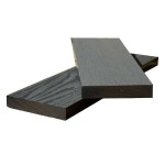 Τάβλα Πατώματος Μασίφ WPC 2 Όψεων 1,7x9x360cm Γκρι Σκούρο - Τάβλες & Σανίδες DECK για Κάλυψη Σόκορων