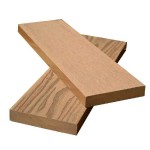 Τάβλα Πατώματος Μασίφ WPC 2 Όψεων 1,7x9x360cm Καφέ Ανοιχτό - Τάβλες & Σανίδες DECK για Κάλυψη Σόκορων