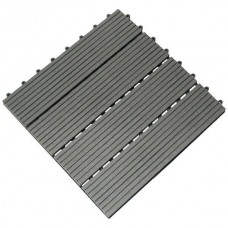 Πλακάκια 11 WPC Γκρι 30x30cm 1m² | Πλακίδια Πατώματος Deck