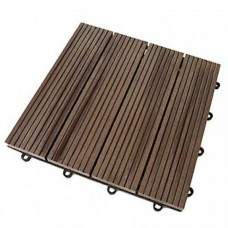 Πλακίδια 11 WPC Καφέ Σκούρο 30x30cm 1m² | Πλακίδια Πατώματος