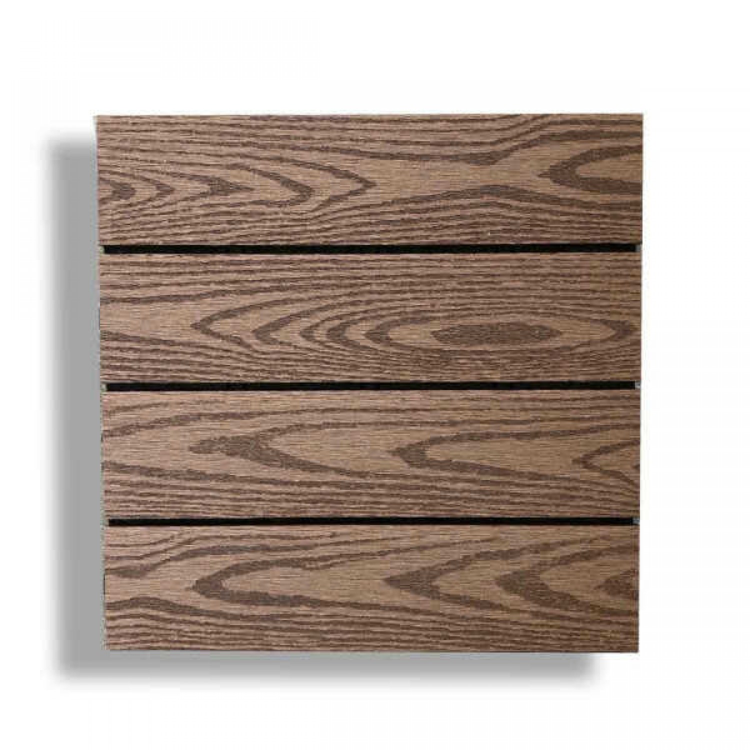 WPC Decking Tile WOOD 30x30cm Brown - Tiles & Boards for Deck