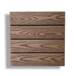 WPC Decking Tile WOOD 30x30cm Brown - Tiles & Boards for Deck