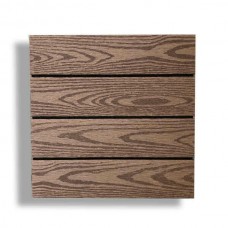 WPC Decking Tile WOOD 30x30cm Brown - Tiles & Boards for Deck