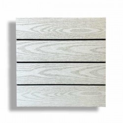 Πλακάκι DECK WPC Όψη Ξύλου 30x30cm Λευκό Μπεζ