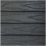 WPC Decking Tile 3D WOOD 30x30cm Dark Grey - Tiles & Boards for Deck