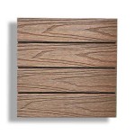 WPC Decking Tile 3D WOOD 30x30cm Brown - Tiles & Boards for Deck