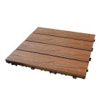 WPC Decking Tile 3D WOOD 30x30cm Brown - Tiles & Boards for Deck