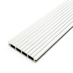 WPC Decking Board White-Ecru 2.4x14.6x360cm Double Sided - Floor & Decking Boards