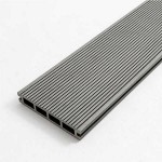 WPC Σανίδα Deck Δαπέδου 2 Όψεων Γραμμωτή 2,4x14,6x360cm Γκρι Ανοιχτό - Τάβλες Δαπέδου