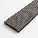WPC Decking Board Gray Dark 2.4x14.6x360cm Double Sided