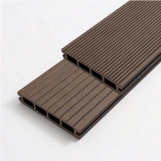 WPC Decking Board Brown 2.4x14.6x360cm Double Sided - Floor & Decking Boards