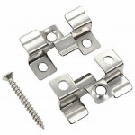 Stainless Steel Composite Decking Clip WPC (INOX) Stainless Steel Composite Decking Clip WPC (INOX) - Metal Connectors for Deck Flooring Boards