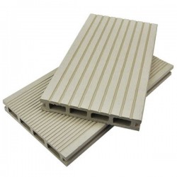 Τάβλες Deck WPC Πατώματος 2,5x15x390cm Λευκό / Μπεζ | Κηπογεωργική