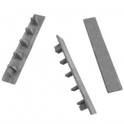 Τάπες Τάβλας WPC Γκρι Ανοιχτό 2,5 x 15cm