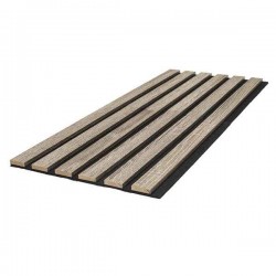 Πάνελ Τοίχου Βελτίωσης Ακουστικής Χώρου 3D Comfort 3040 Vintage Oak 0,9x60x278cm Καφέ Σκούρο - Συνθετικές Επενδύσεις Τοίχων & Εξαρτήματα