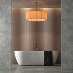 Επένδυση Τοίχου Cladding WPC 2,5x22x290cm Καφέ 3D Πηχάκι - Επενδύσεις Τοίχου