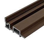L Trim Corner For Gladding 3D 4.6x8.9x290cm Brown - Wall Cladding-Accessories