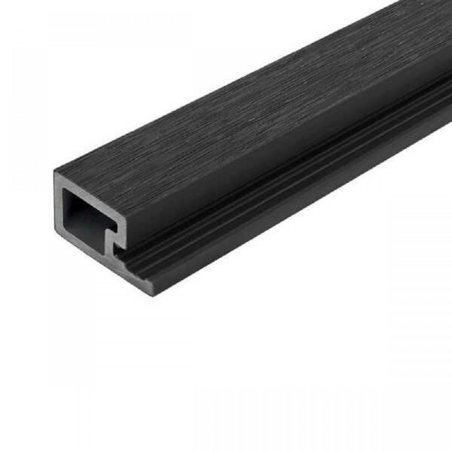 Single Start 3D WPC Profile Trim 2.5 x 4.9 x 290 cm Dark Grey - Wall Cladding