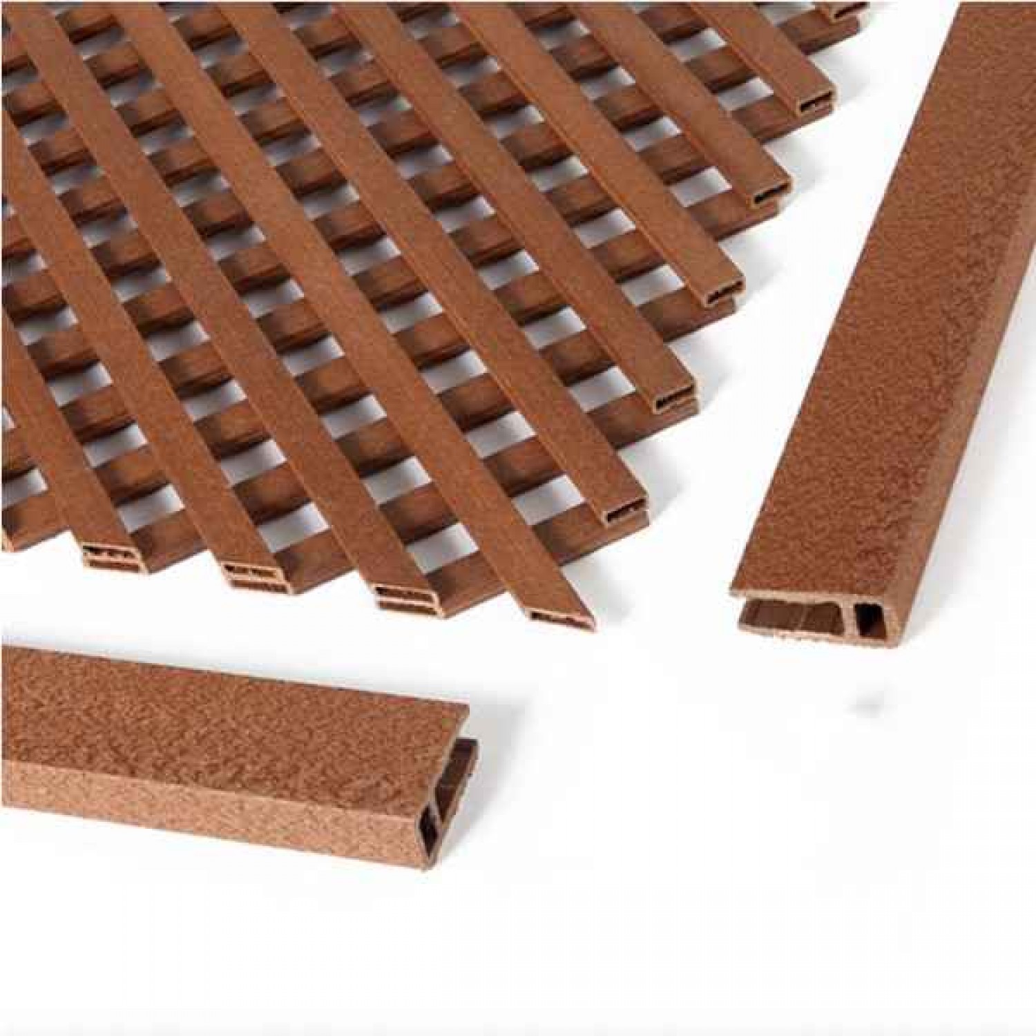 Lattice Frame Profile for Brown LOP® Trellis 200x4.5x2.2cm Catral - Semisynthetic Trellises & Compound Panels