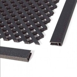Πλαίσιο-Προφίλ U Ανθρακί Καφασωτού LOP® 200x4,5x2,2cm Catral - Πλαίσια Ημι-συνθετικών Πάνελς-Καφασωτών