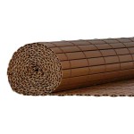 PVC Reed Fence 19mm 1x3m 2-Sided Reinforced-Light Brown - Roll Screening Fences
