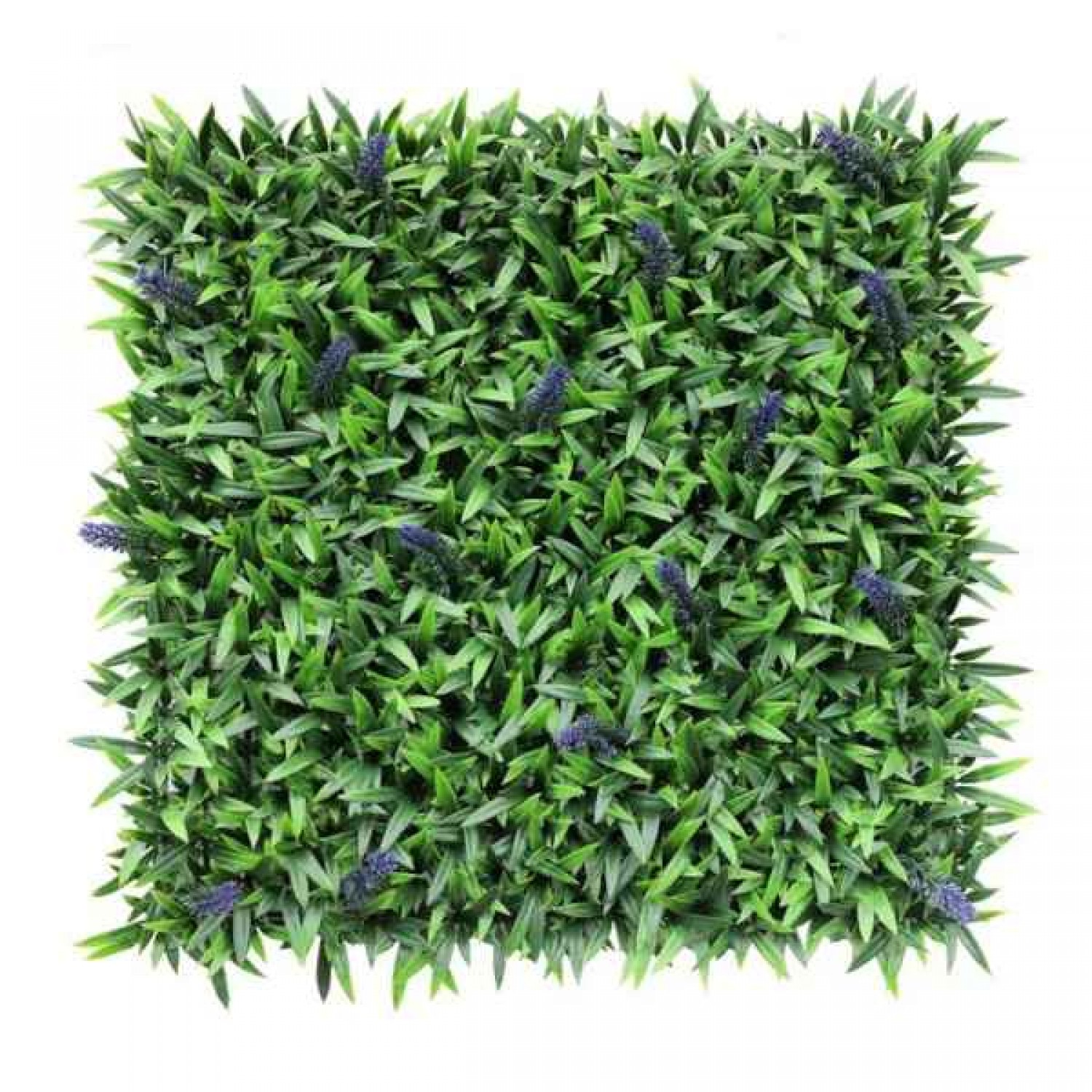 Green Wall Artificial Foliage Tile LAVENDER Premium 50x50cm - Foliage Wall Tiles