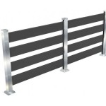 Aluminum Column Kit 7.5 x 7.5 x 100cm for WPC Fencing Aluminum Column Kit 7.5 x 7.5 x 100cm for WPC Fencing